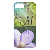 Lila Blume Sunshine (Monogramm)