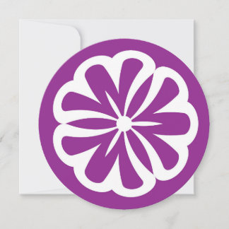 Lila Blume süße 16 Kreise Party Einladungen