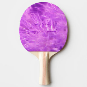 Lila Blume Tischtennis Schläger