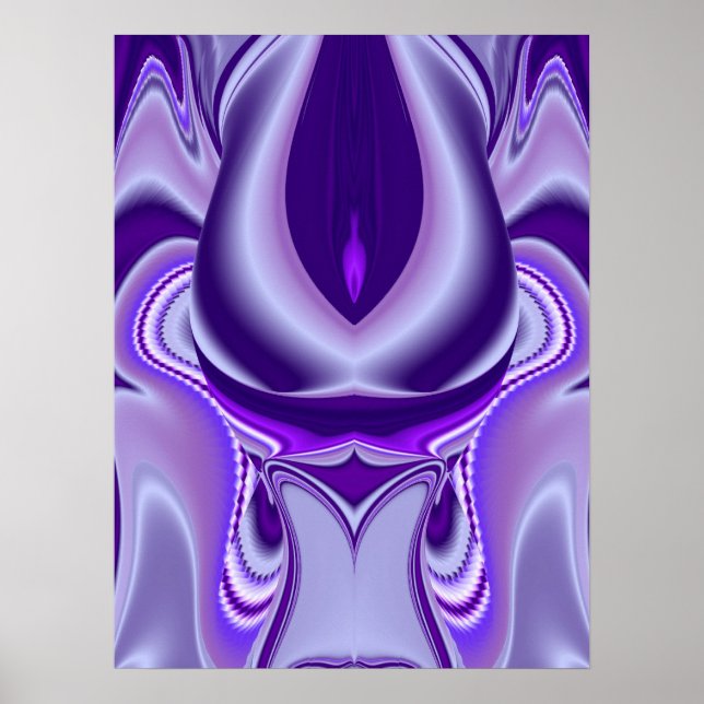 Lila Blume Traum Poster (Vorne)