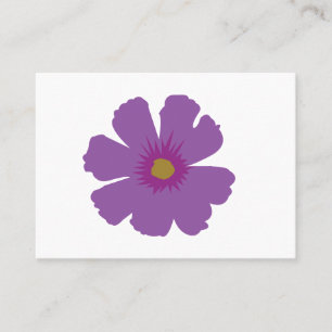 Lila Blume Visitenkarte