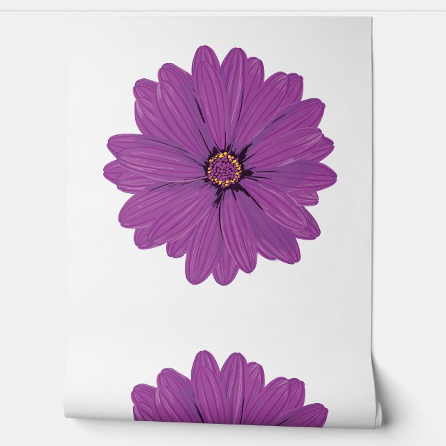 Lila Blume Wasserfarbe Tapete (Abrollen)