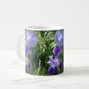 Lila Blume Weißer Kaffee Tasse