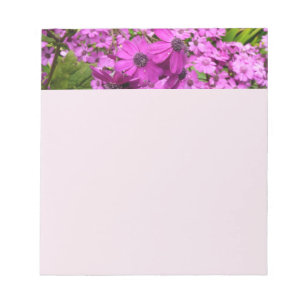 Lila Blumen aus San Francisco Notizblock