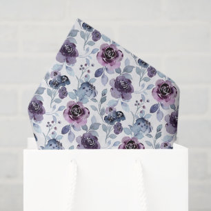 Lila Blumen-Decoupage-Papier, Lavendelblüten Seidenpapier