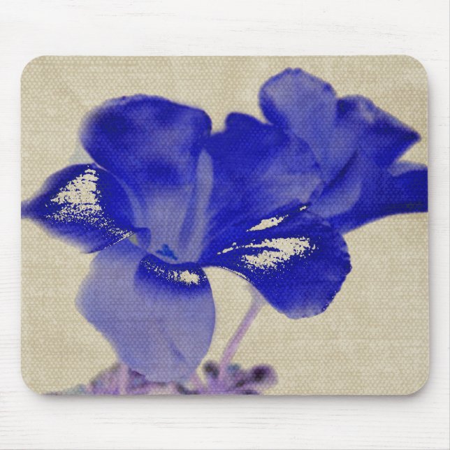 Lila Blumen-Digital-Kunst Mousepad (Vorne)