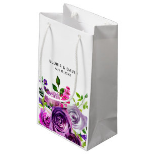 Lila Blumen Elegante Hochzeit Kleine Geschenktüte