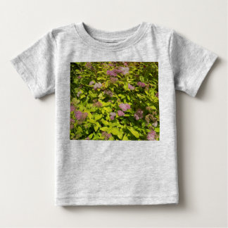 Lila-Blumen-Garten-Kinder-T-Shirt Baby T-shirt