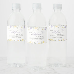 Lila Blumen, gelbe Blumen, Boho, Babydusche