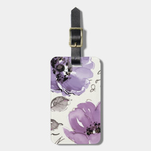 Lila Blumen Gepäckanhänger