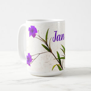 Lila Blumen in der Brise Kaffeetasse