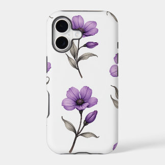 Lila Blumen iPhone-Hülle