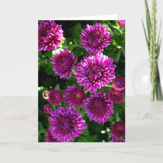 Lila Blumen Karte