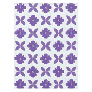 Lila Blumen mit hellem Hintergrund Tischdecke