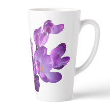 Lila Blumen Monogramm Claire Name anpassbar
