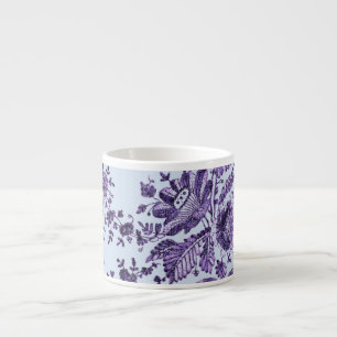 Lila Blumen-Spitze Espressotasse