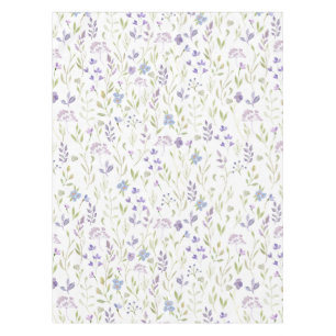 Lila Blumen Tischdecke