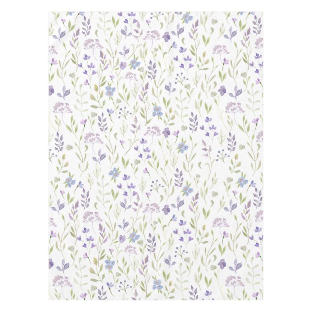 Lila Blumen Tischdecke (Vorderseite)