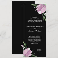Lila Blumen-Wasserfarbenblütenhochzeit