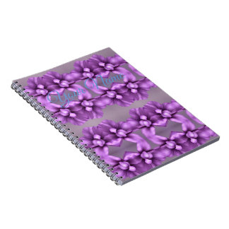 Lila Blumenbeweis - individuell anpassbare Blume Notizblock
