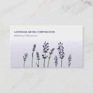 Lila BlumenBlumen des Lavendel-  Pastell Visitenkarte