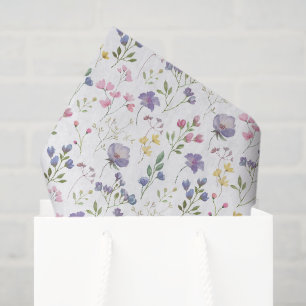 Lila Blumendekor-Tissue-Papier Seidenpapier