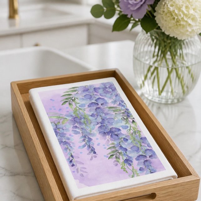 Lila Blumenfarbe Serviette (Von Creator hochgeladen)