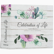 Lila Blumenfeier des Life Gast Book