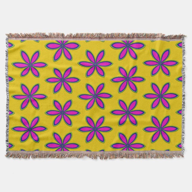 Lila Blumenfleck Decke (Vorderseite)
