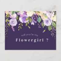 lila Blumenkarte wird meine Blumenkarte sein