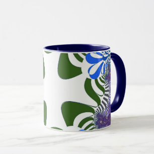 Lila Blumenkreuz Tasse