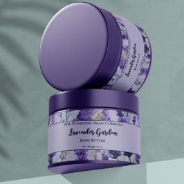 Lila Blumenlavender Garden Kosmetik JAR-Label