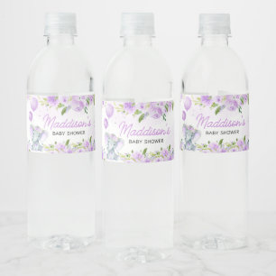 Lila Blumenlephant Babydusche