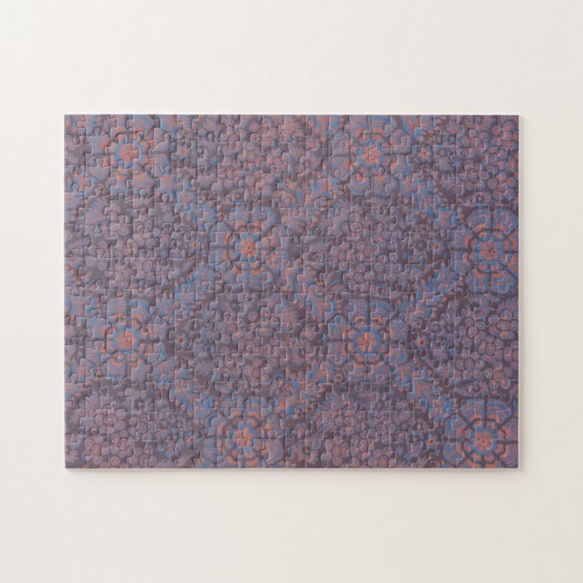 Lila Blumenmuster (Horizontal)