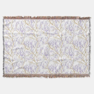 Lila Blumenmuster Decke