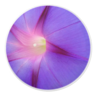 Lila Blumenmuster Keramikknauf