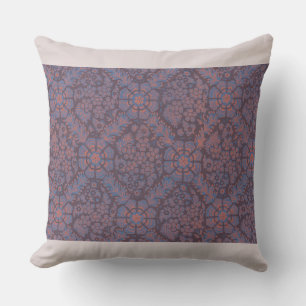 Lila Blumenmuster Kissen