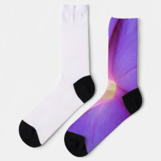 Lila Blumenmuster Socken