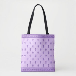 Lila Blumenmuster Tasche