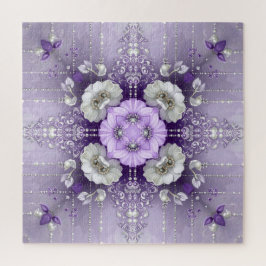 Lila Blumenpuzzle