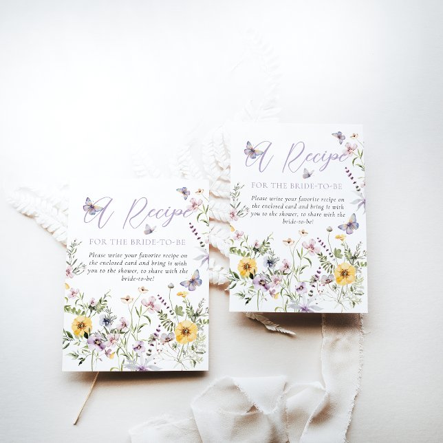Lila Blumenrezept Begleitkarte (Von Creator hochgeladen)