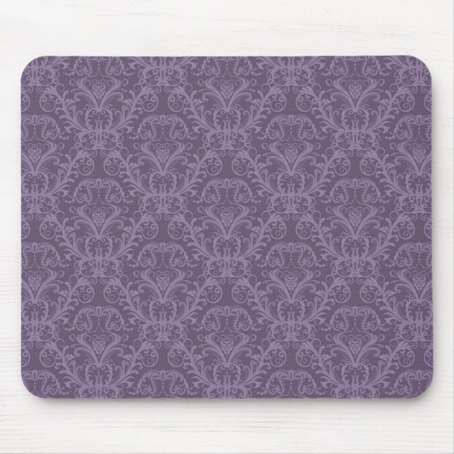 Lila Blumentapete 2 Mousepad (Vorne)