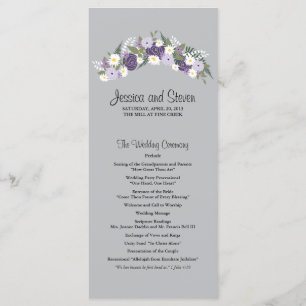 Lila Blumenzeremonie Progam des wreath- Programm