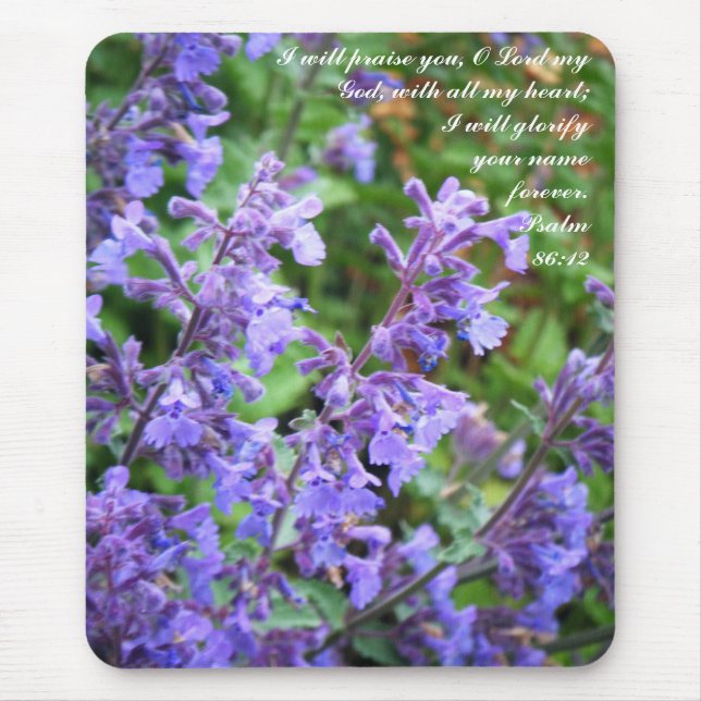 Lila BlumeScripture Mousepad (Vorne)