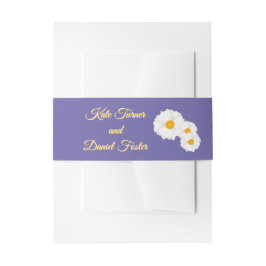 Lila Blumige Hochzeit Einladungsbanderole