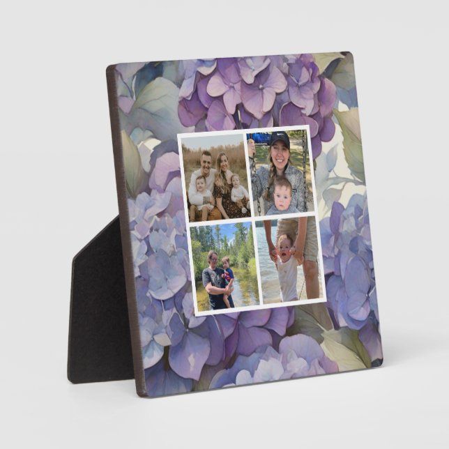 lila Blüte Fotoplatte (Vorderseite)