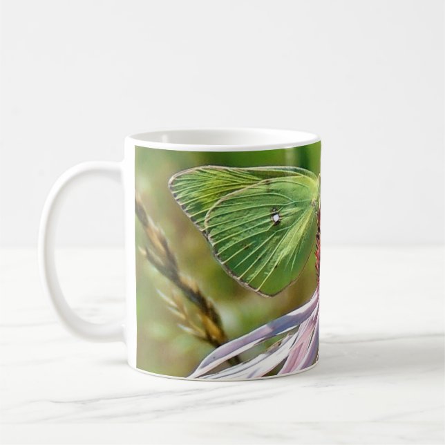 Lila Blüte Kaffeetasse (Links)