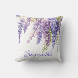 Lila Blütenfarblavene lilac wisteria Kissen