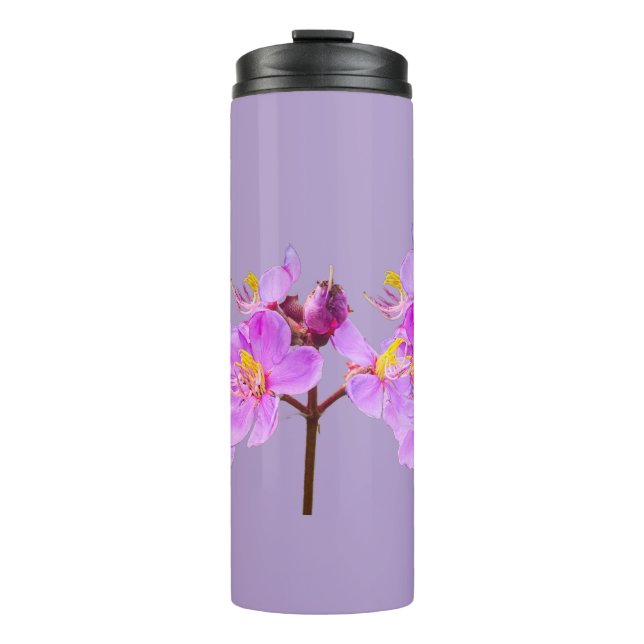 Lila blutthermaler Tumbler - Ihre Getränke werden  Thermosbecher (Vorderseite)