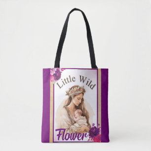 Lila Boho Baby Dusche Tasche